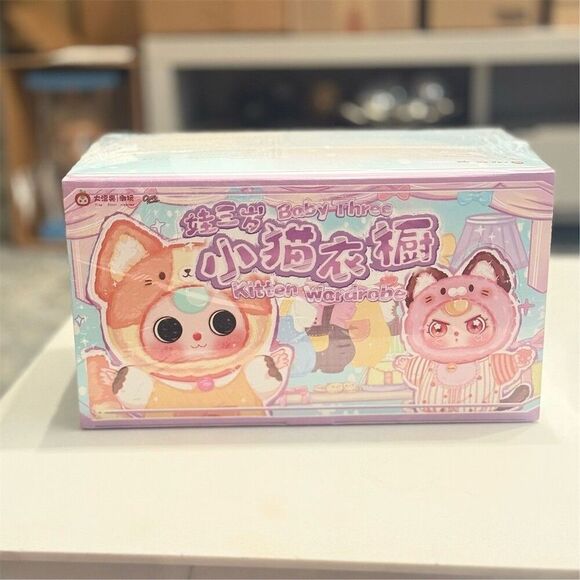 CurePlaneta Other - Baby Three - Kitten Wardrobe Full Case Set of 6 Plush Blind Boxes NEW!!
